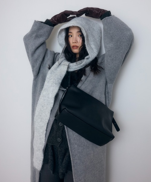 soins ショルダーバッグ バッグ 「牛革」ミニマルショルダーバッグ