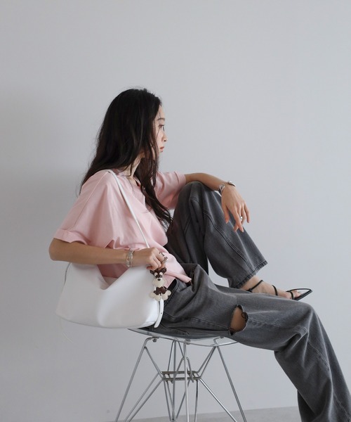 soins ショルダーバッグ バッグ 「牛革」ミニマルショルダー