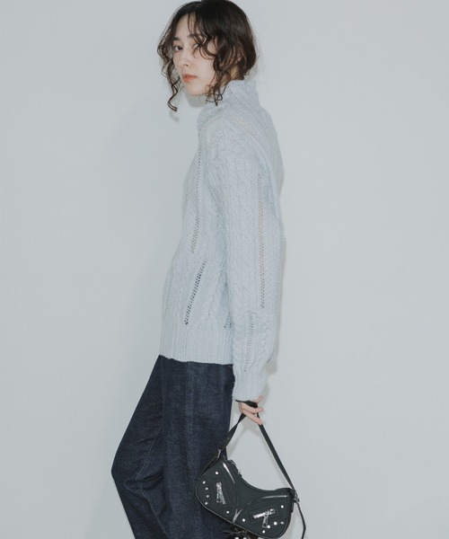 【美品】 ADAWAS アダワズ ニット プルオーバー セーター タートルネック 美品】 ADAWAS アダワズ ニット プルオーバー セーター タートルネック