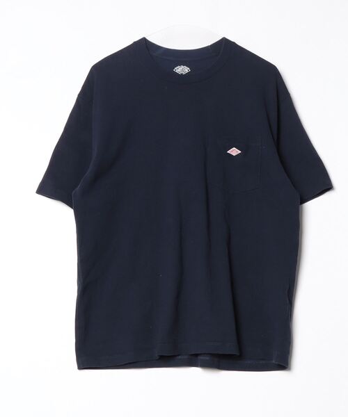 DANTONネイビー半袖シャツ新品 ダントン DANTON ポケットTシャツ 半袖 ネイビー - メルカリ