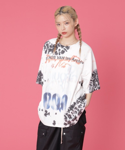 tシャツ DankeSchon/ダンケシェーン/TIEDYE SST GROUNDZERO レディース メンズ