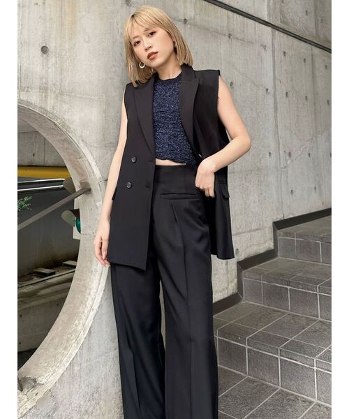 MURUA セットアップ MURUA パンツ 「セットアップ対応」パイピングポケットセンター