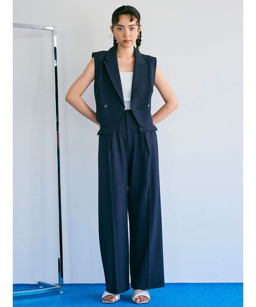 MURRAL セットアップ ブルー 美品 ジャケット＋パンツ 美スラッと（R）SUITS／PURE ジャケット EAJ
