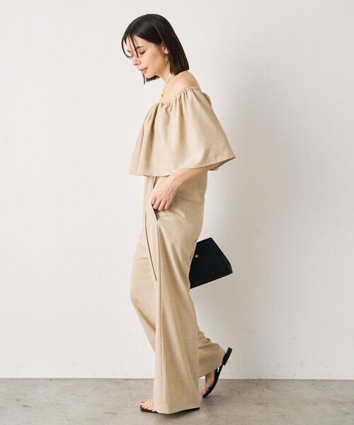 タイムセールLoungedress オフショルオールインワン　美品 Loungedress オールインワン オフショルオールインワン