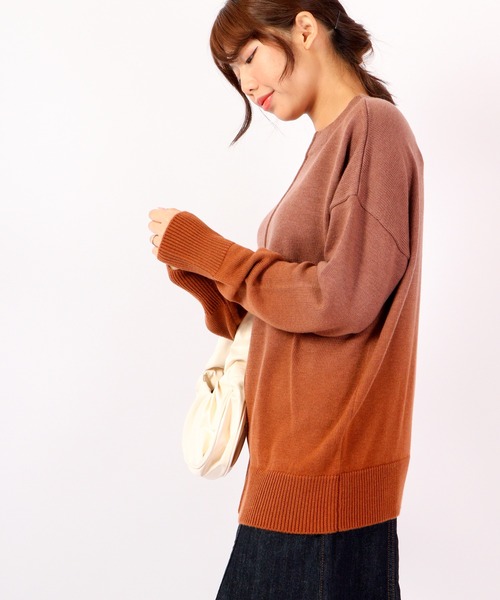 「Anna Nicola」 長袖ニット 38 キャメル レディース_画像5