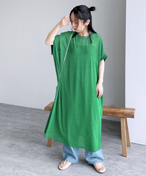 reca（レカ） ワンピース 半袖 「ZOZOTOWN限定」ヨーク切替フレンチ