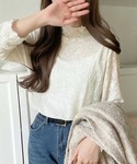 tシャツ 透け感で魅せる上品レイヤード。プチハ...の詳細画像1