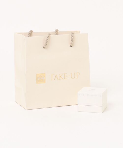 TAKE-UP（テイクアップ） ネックレス K10ダイヤモンド ホワイト