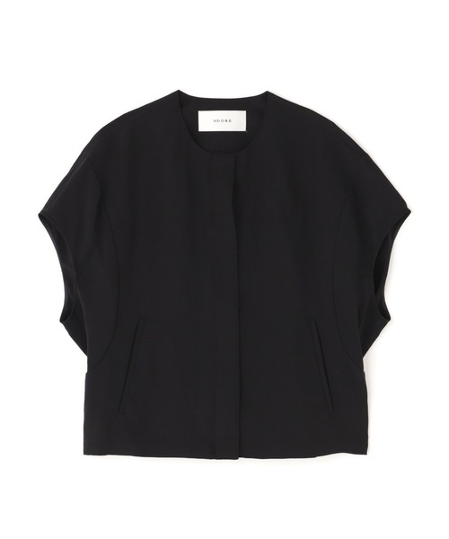 ◾️ADORE ノーカラージャケットsize38◾️ ADORE ジャケット ノーカラージャケット ドライオックス