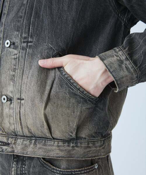 デニム 加工デニム デニムジャケットLOT206T セットアップ バギー