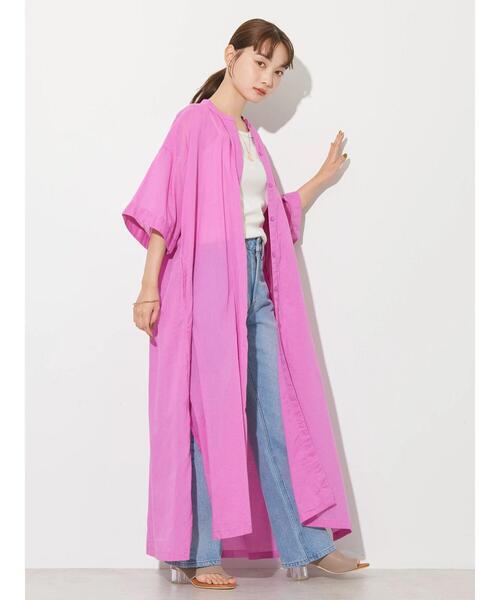 「AMERICAN HOLIC」 半袖ワンピース M ネイビー レディース_画像2