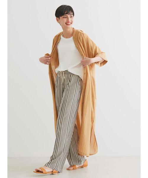 「AMERICAN HOLIC」 半袖ワンピース M ネイビー レディース_画像3