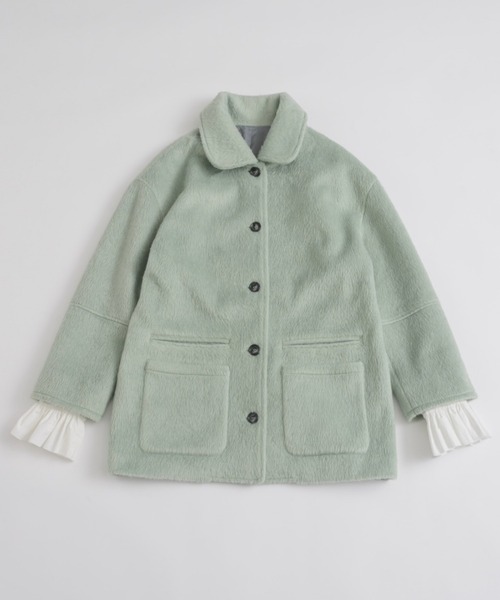 musubore（ムスボレ） コート アウター removable-cuffs 2way shaggy