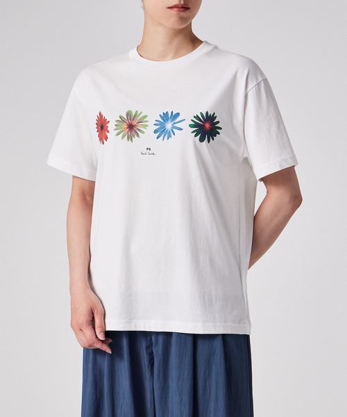 PS Paul Smith tシャツ ウィメンズ マルチ フローラル プリント 半袖T