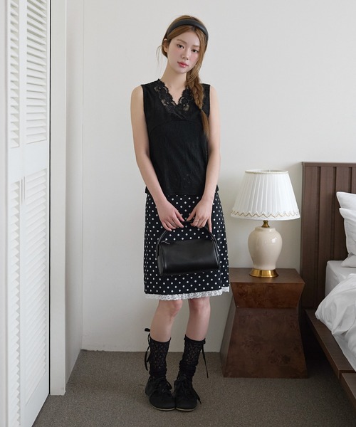 UNE MANSION（ユヌマンション） スカート 「ドットのサイズが選べる
