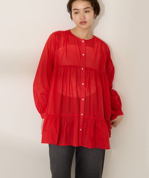 「AMERICAN HOLIC」 長袖チュニック M ブルー レディース