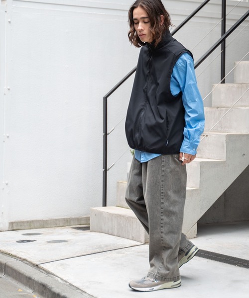 「WEGO」 加工デニムパンツ MEDIUM スカイブルー メンズ