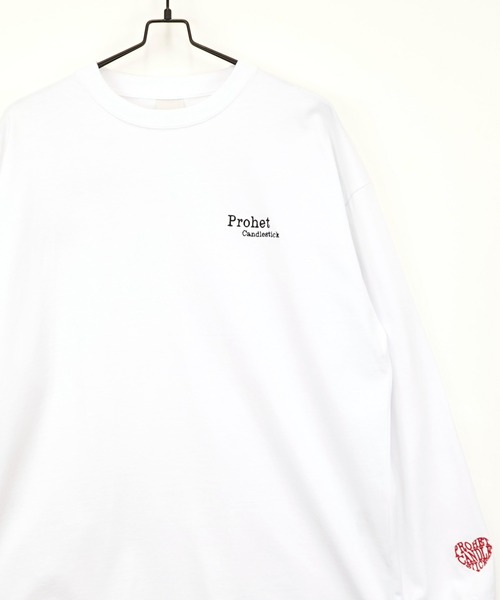 tシャツ 刺繍 ロゴ 長袖 Tシャツ ハート グラフィック ロンT