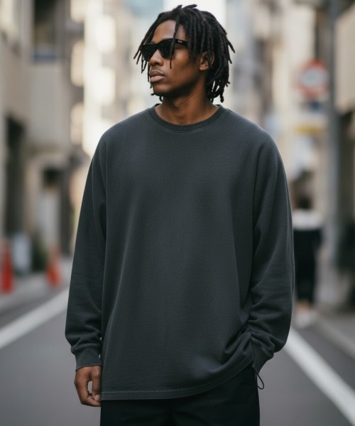SUNNYDAY SUNDAY tシャツ ピグメントロングスリーブTシャツ レディース