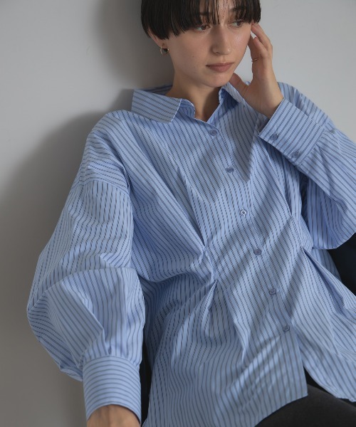 &. NOSTALGIA（ノスタルジア） ブラウス シャツ ストライプウエスト