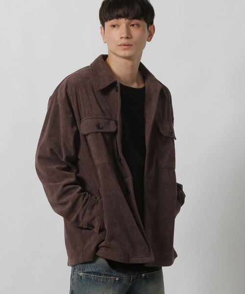 LAKOLE（ラコレ） シャツ 「セットアップ可」コーデュロイCPOシャツ