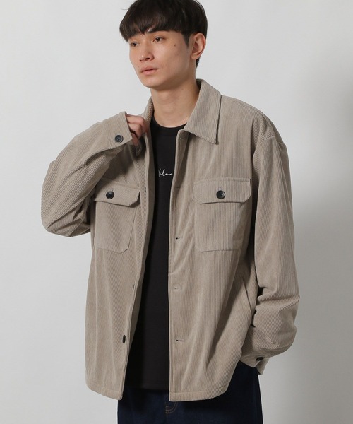 LAKOLE（ラコレ） シャツ 「セットアップ可」コーデュロイCPOシャツ