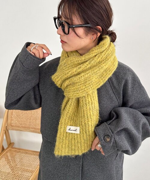 Discoat（ディスコート） マフラー ストール カラーニットマフラー