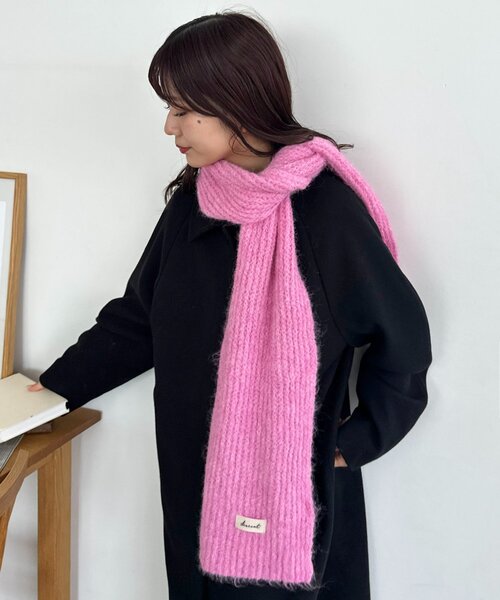 Discoat（ディスコート） マフラー ストール カラーニットマフラー