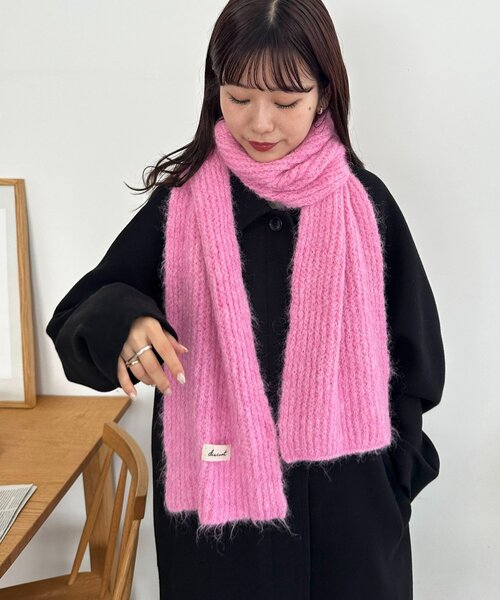 Discoat（ディスコート） マフラー ストール カラーニットマフラー
