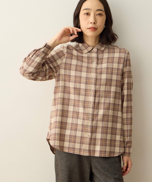 maka オーガニックコットン チェックシャツ DECOY SINCE 1981 ブラウス