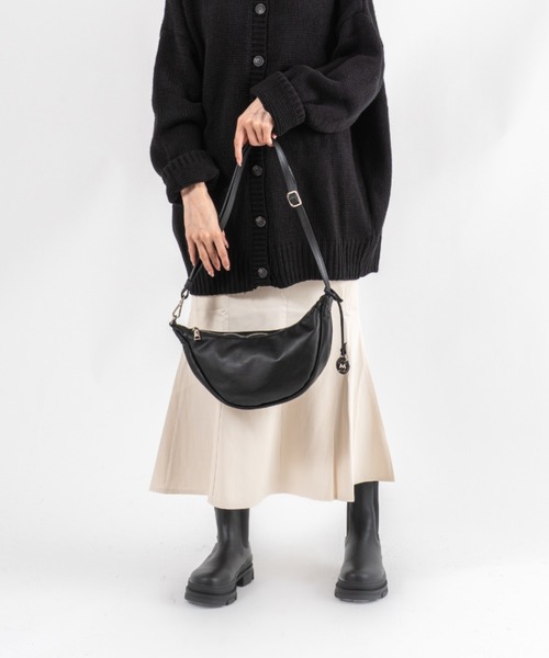 超美品 マルコマージ marco masi 現行ロゴ メタリックシルバ レザー 2way ショルダ クロスボディ ハンドバッグ ZOZO ユナイテッドアローズ ほぼ未使用 MARCO MASI（マルコマージ） ボストンバッグ 「MARCO MASI/マルコ