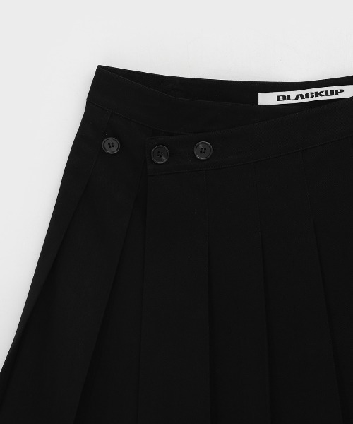 BLACKUP（ブラックアップ） スカート 「MADE」 コットンプリーツラップ