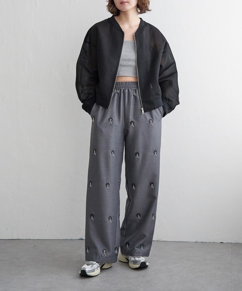 「notch.」 ジップアップブルゾン M カーキ レディース_画像3