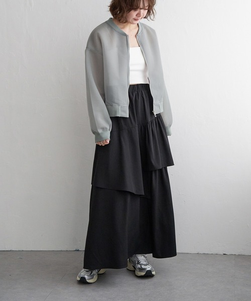 「notch.」 ジップアップブルゾン M カーキ レディース_画像5