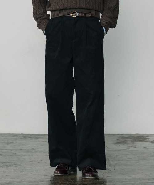 30-40s France /サスペンダーパンツ/ウール/ボタンBUFFENOIR刻印