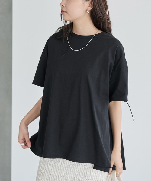 「LAVEANGE」 半袖カットソー 4L ブラック レディース_画像6