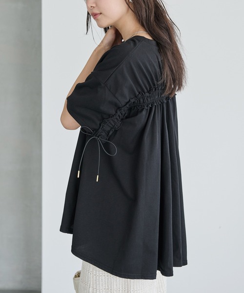 「LAVEANGE」 半袖カットソー 4L ブラック レディース_画像7