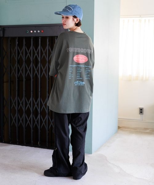 「PBLIM」 半袖Tシャツ SMALL グレイッシュベージュ レディース_画像6