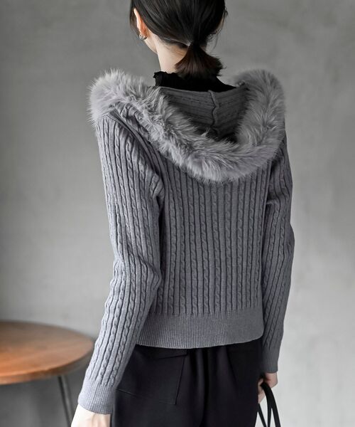 r・p・s（アールピーエス） パーカー フェイクファー付きケーブル