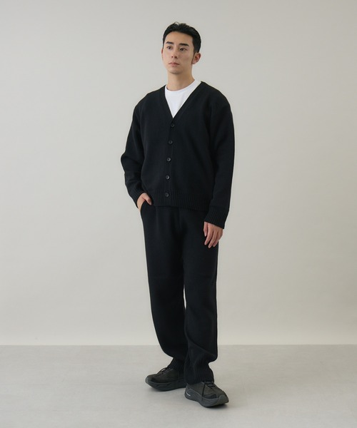 パンツ 「kuros'オリジナル」ウールカシミヤニットパンツ レディース