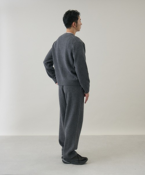 パンツ 「kuros'オリジナル」ウールカシミヤニットパンツ レディース