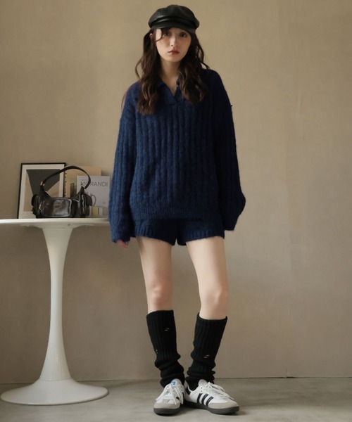 ULYSSES セットアップ 「セットアップ」ポロカラーリブニット＆ニット