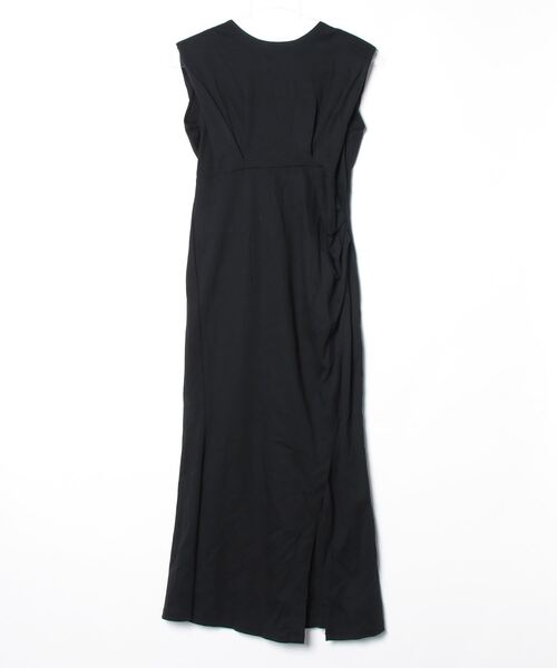 JUNYA WATANABE ブラックノースリーブドレス S Vネックノースリーブワンピース（春夏用）：黒［OP43NSBK］ | skep