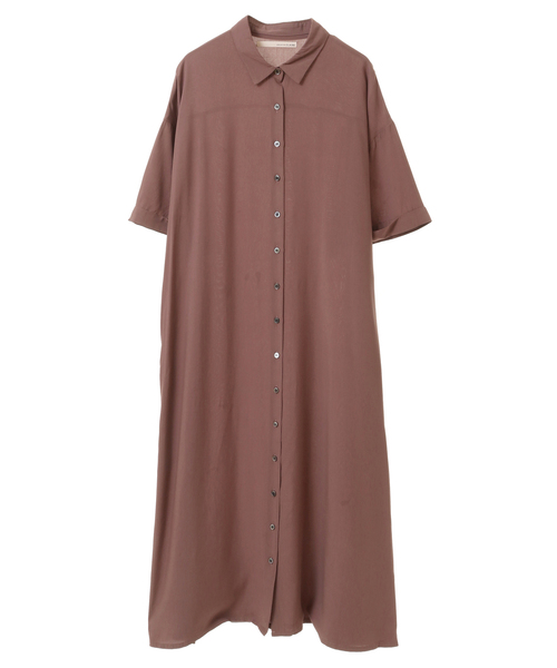 「MELROSE claire」 シャツワンピース - ブルー レディース_画像6