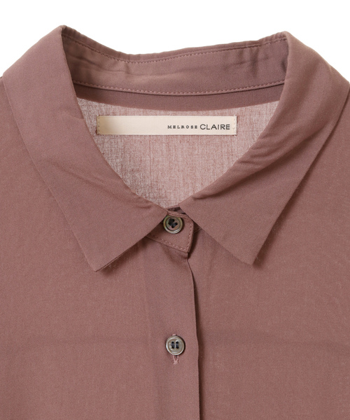 「MELROSE claire」 シャツワンピース - ブルー レディース_画像7