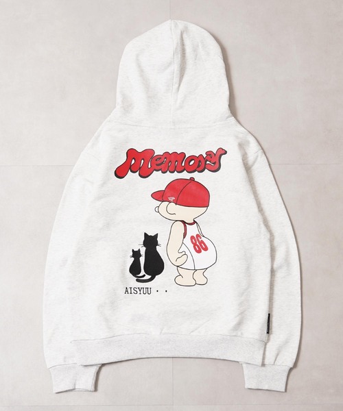 MEMORY パーカー 「MEMORY」ヘビーウェイト 黒猫バブチャンプル