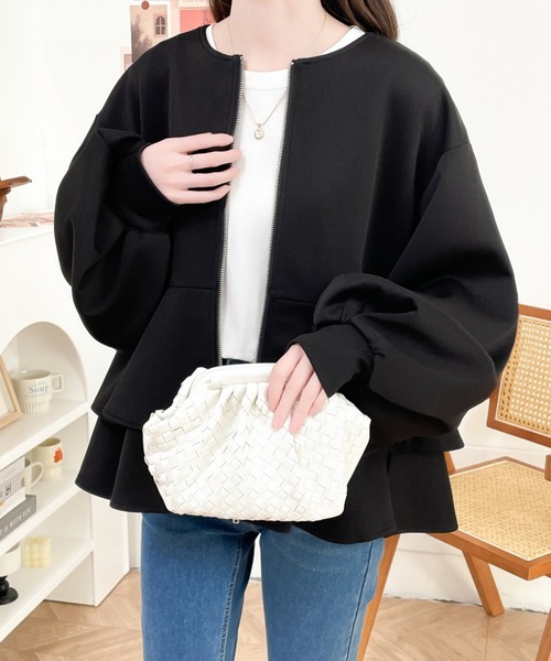 「ABITOKYO」 ブルゾン L アイボリー レディース_画像2