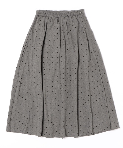 each alchemist スカート フロッキードットプリーツスカート