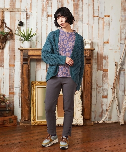 Jocomomola（ホコモモラ） カーディガン Claraboya ドットシアーニット