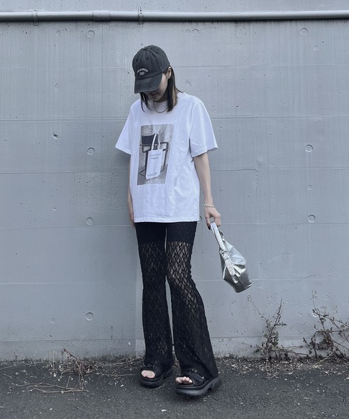 「Reurie'」 イージーパンツ FREE ホワイト レディース_画像6